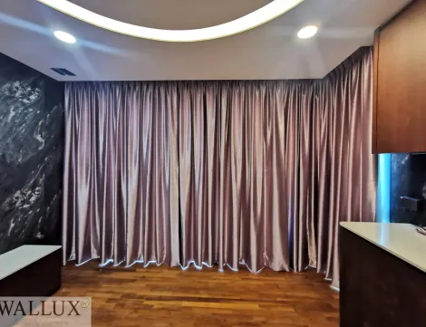 pink-satin-curtains