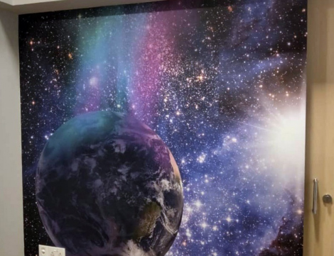 space mural