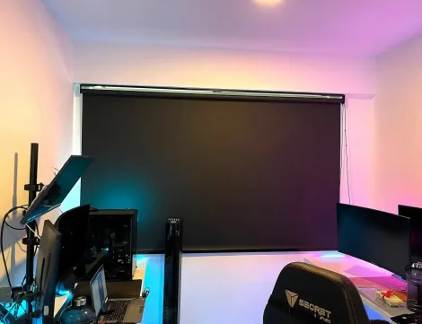 Black-frame-blackout-roller-blinds