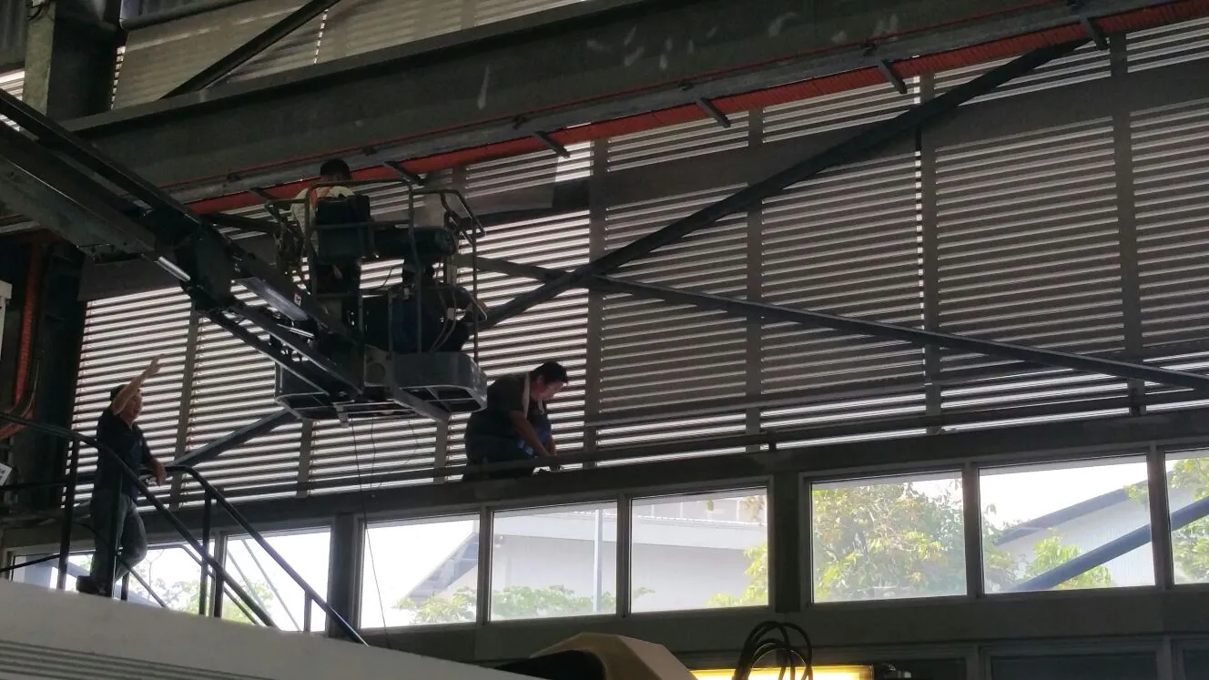 3 pioneer walk industrial blinds installation 2