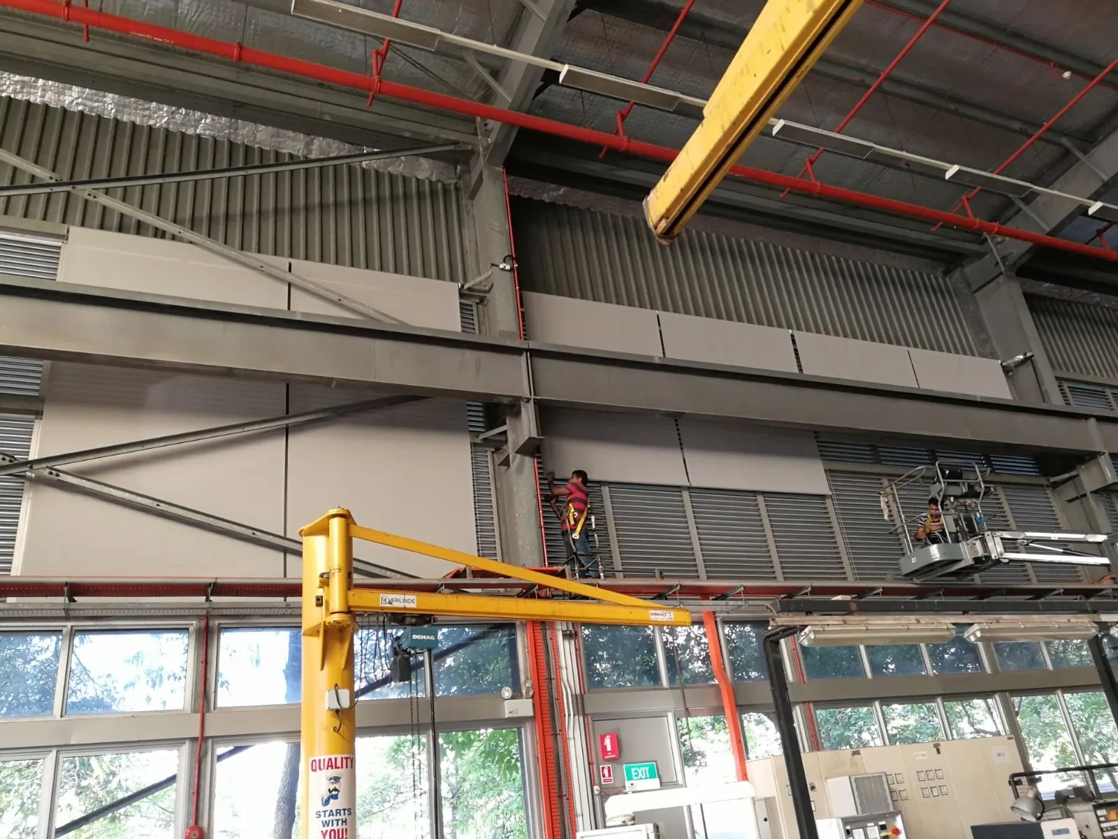 3 pioneer walk industrial blinds installation 3