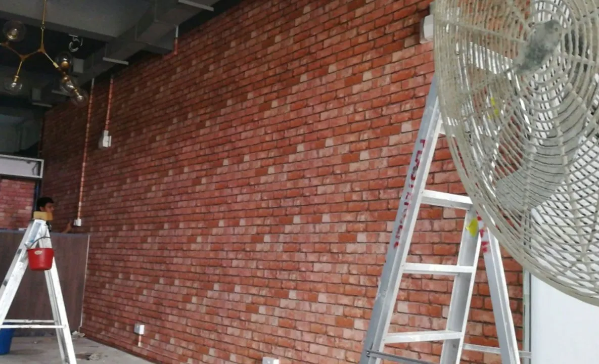 3d brick wallpaper installation east coast road