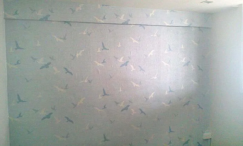 bird pattern childrens bedroom wallpaper