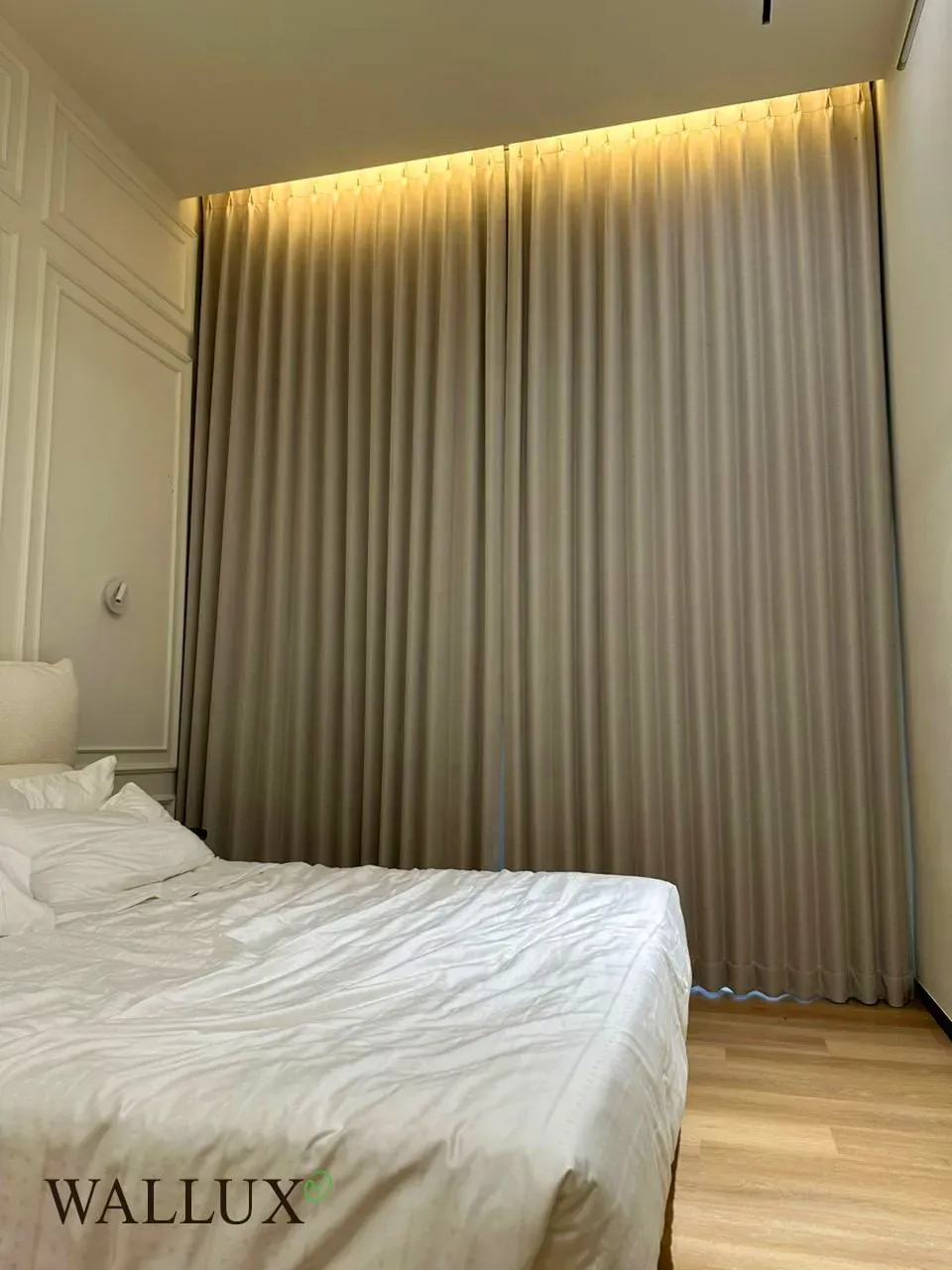 blackout curtains memory shaping high ceiling bedroom 1