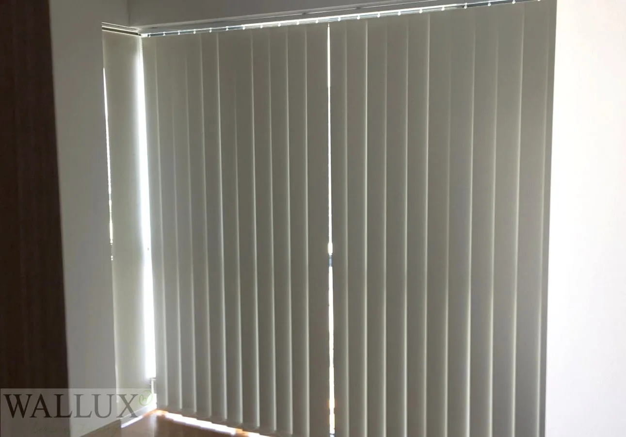 cream vertical blinds sliding door