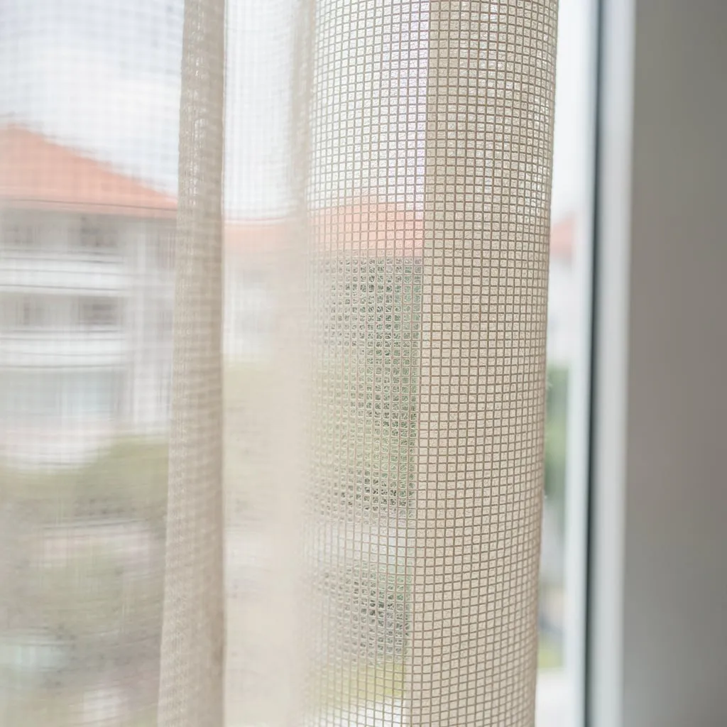 day curtains close up