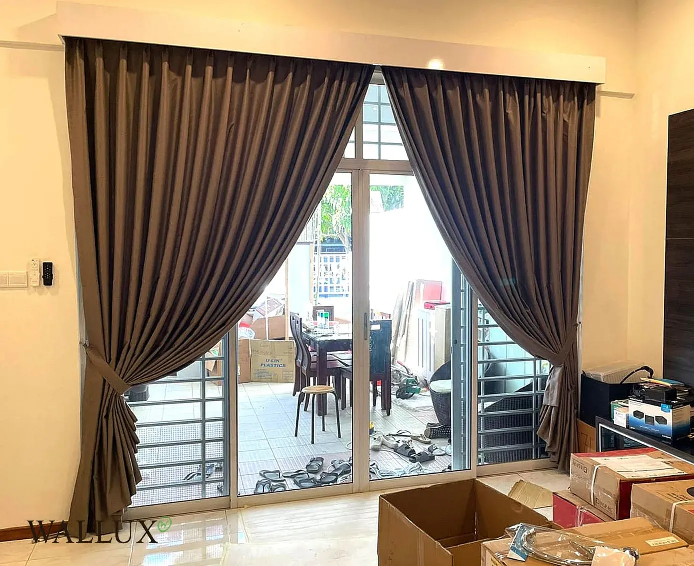 night curtains sliding door landed house 1