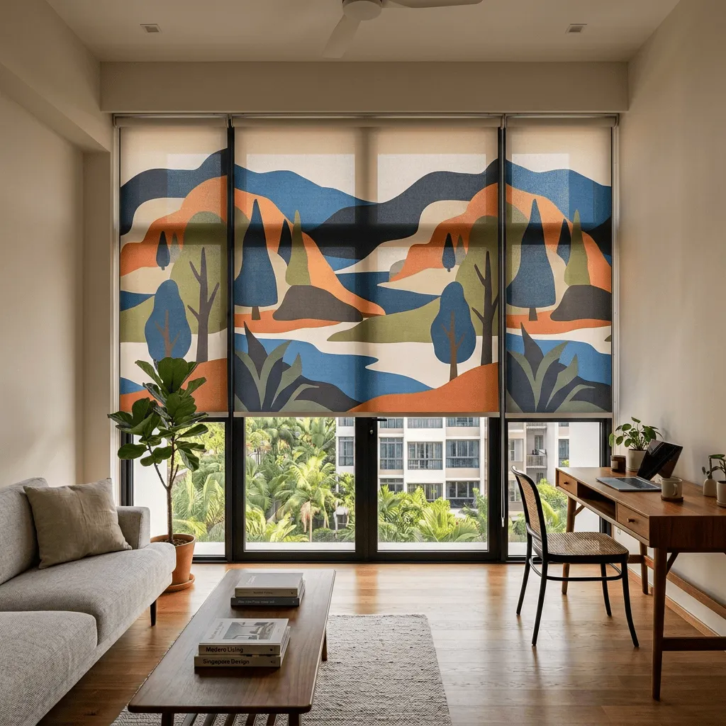 printed blinds home
