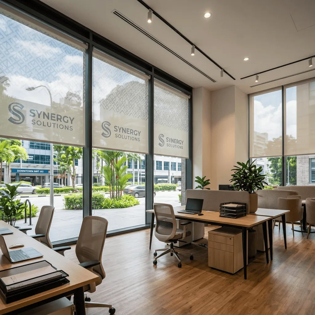printed blinds office
