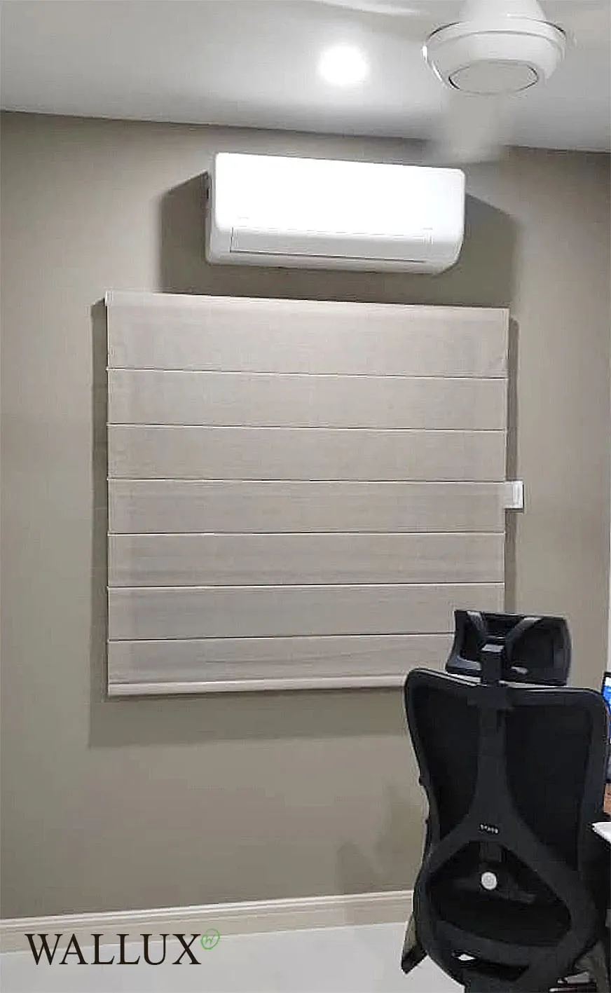roman blinds hdb office under aircon