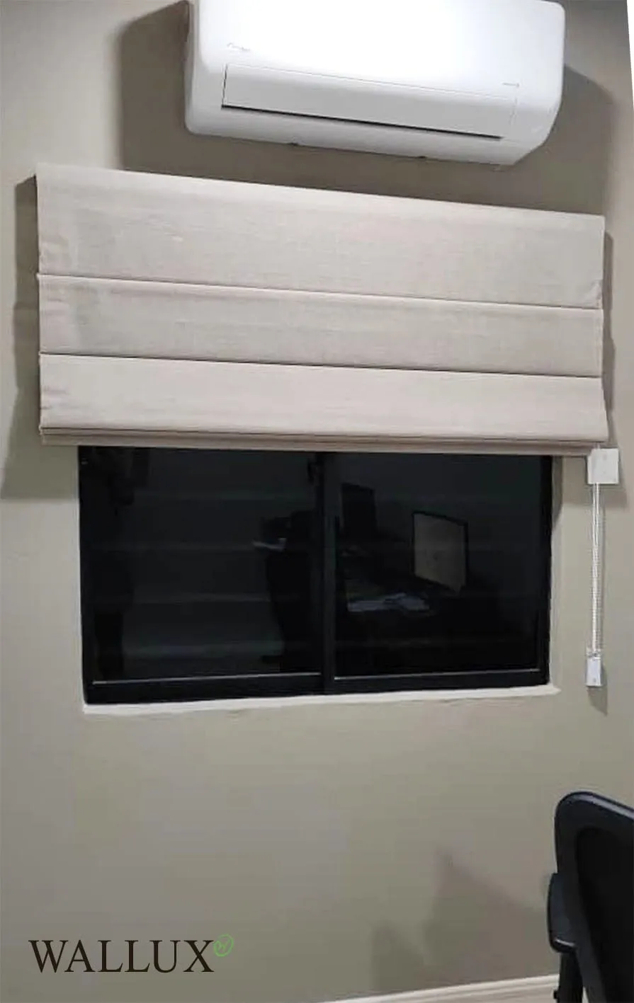 roman blinds hdb window aircon
